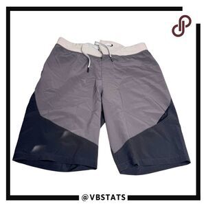 Hylete Men's Colorblock Gym Workout Training Athletic Shorts Gray Black Sz Small